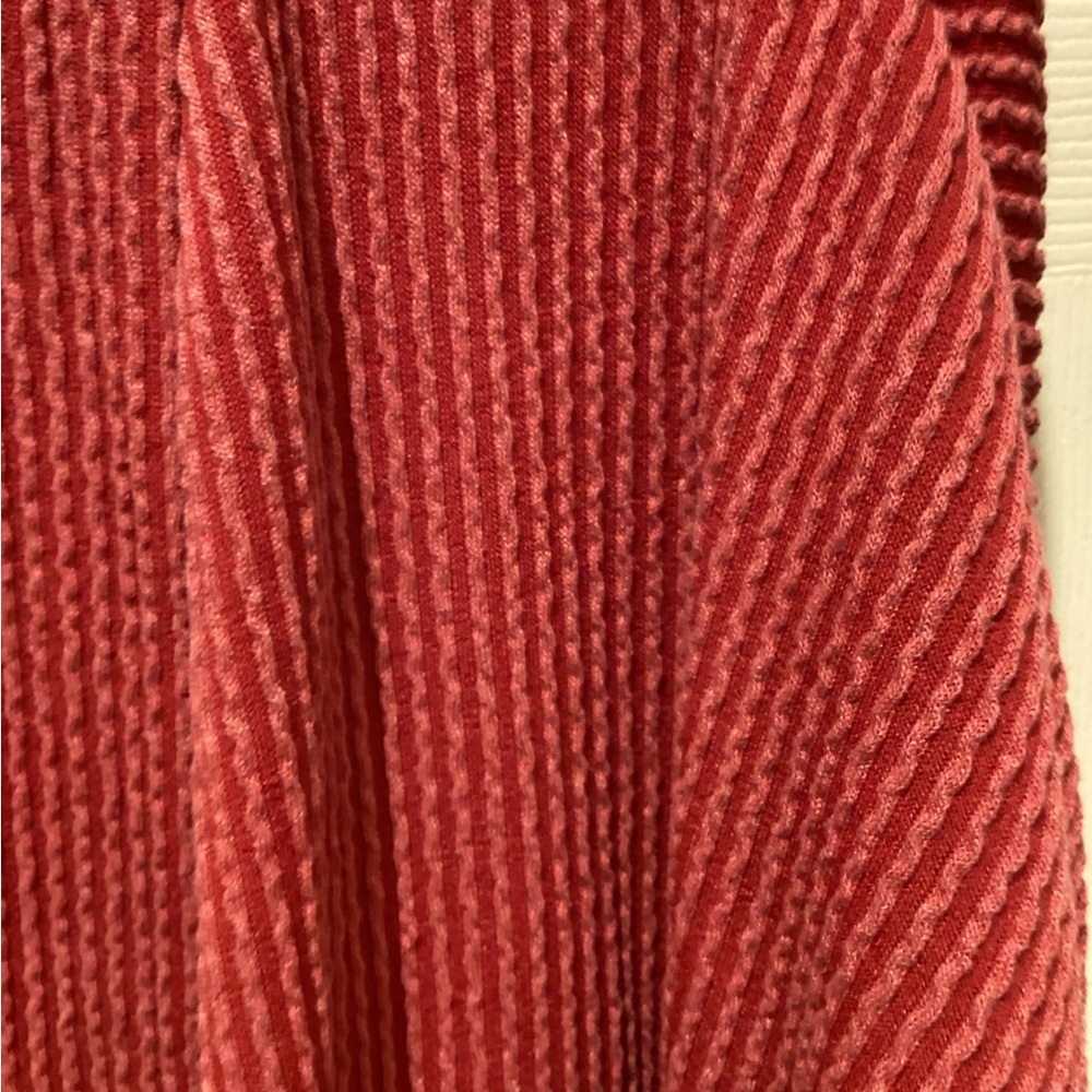 LG Red Ribbed Knit Top - Picture 4 of 10